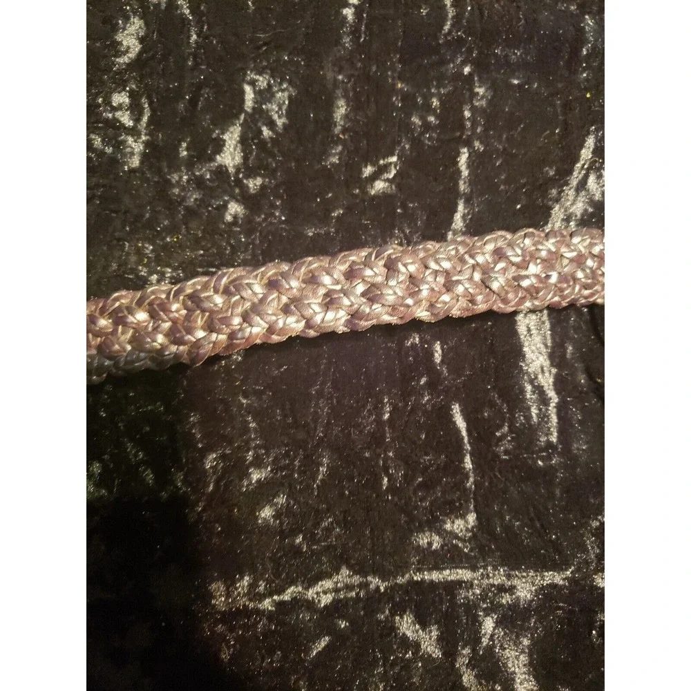 Talbots Braided Leather Belt Womens L‎ Large Brown 6029 Casual Accessories